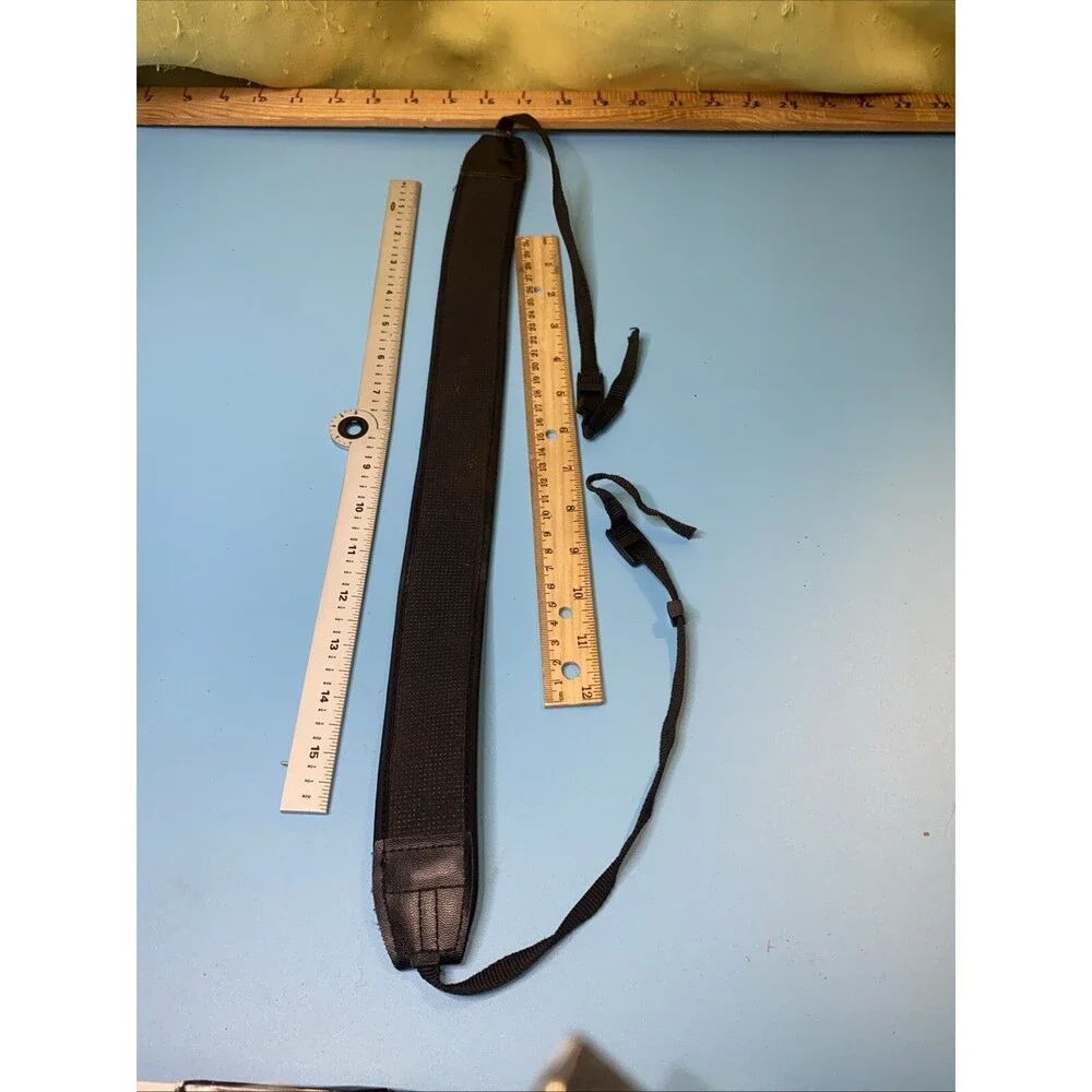 “For Nikon” Genuine Camera Neck Strap With Gripping Fabric Yellow Black HTF